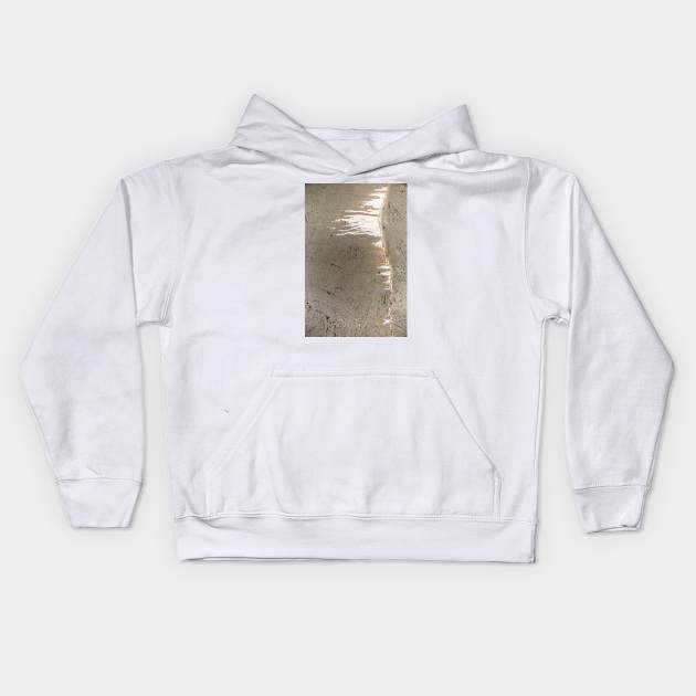 Eroding Cracked Concrete Kids Hoodie by textural